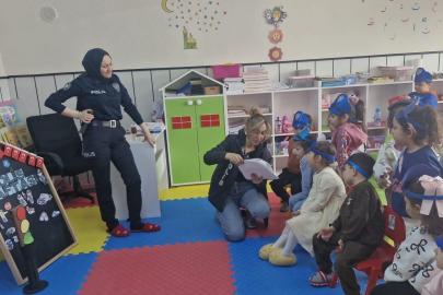 Kırka'da Minik Kalplerden Emniyet Teşkilatına Anlamlı Selam!