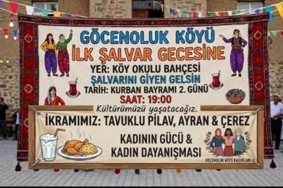 Göcenoluk Köyü’nde Bir İlk: "Şalvarını Giyen Gelsin!"