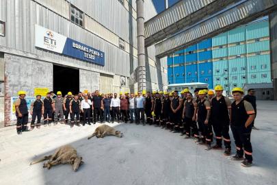 KIRKA BOR’DA KAZASIZ GÜNLER İÇİN KURBAN KESİLDİ, DUALAR EDİLDİ
