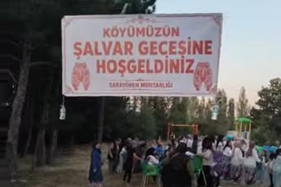 Sarayören Mahallesi Muhtarlığından Geleneksel Şalvar Gecesi!