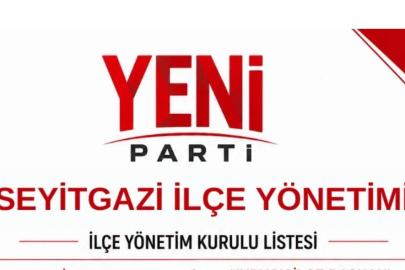 Yeni Parti Seyitgazi İlçe Yönetimi Belli Oldu!