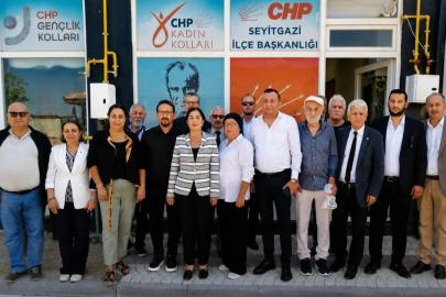 CHP HEYETİNDEN SEYİTGAZİ İLÇE BAŞKANLIĞINA ZİYARET
